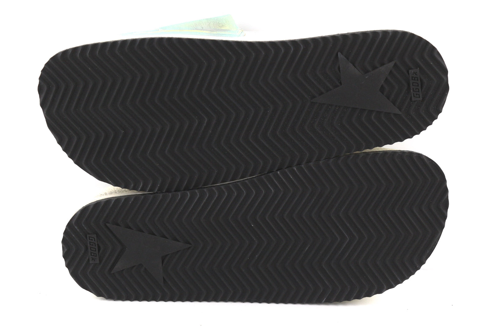 GOLDEN GOOSE Poolstar Women Slippers EU39 Shiny White Slip On Swimming Summer