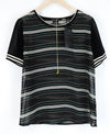 Black Polyester T-Shirt