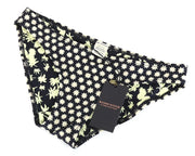 MAISON SCOTCH XS Black Star Print Bikini Bottom Beachwear Women's Swim