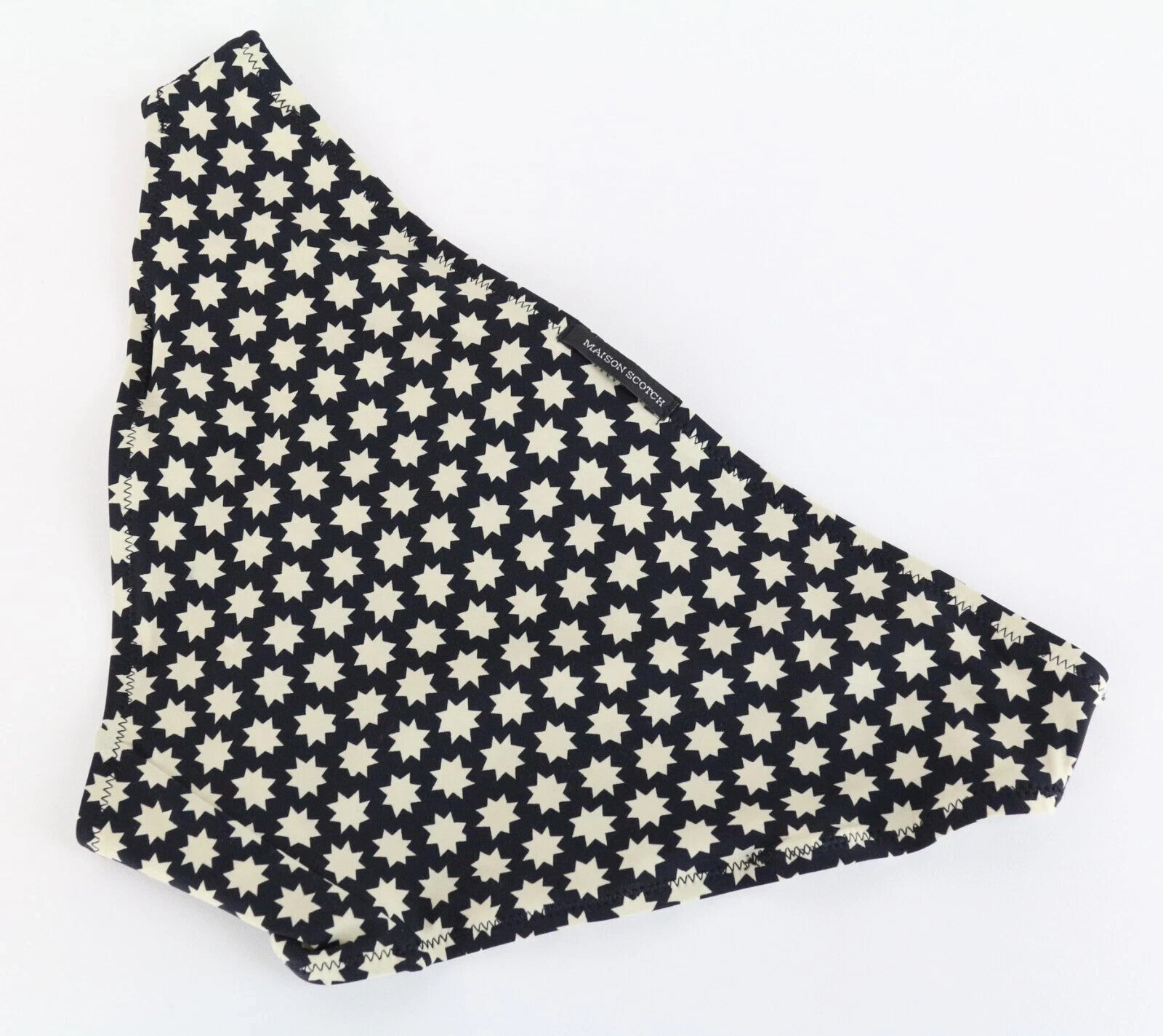 MAISON SCOTCH XS Black Star Print Bikini Bottom Beachwear Women's Swim