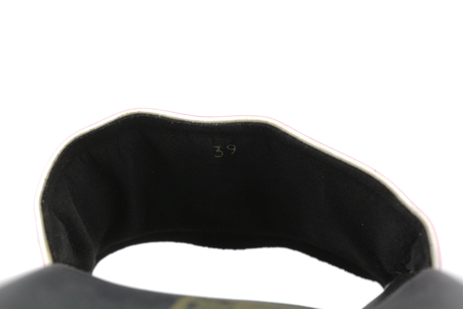 GOLDEN GOOSE Poolstar Women Slippers EU39 Pink Black Slip On Swimming Casual