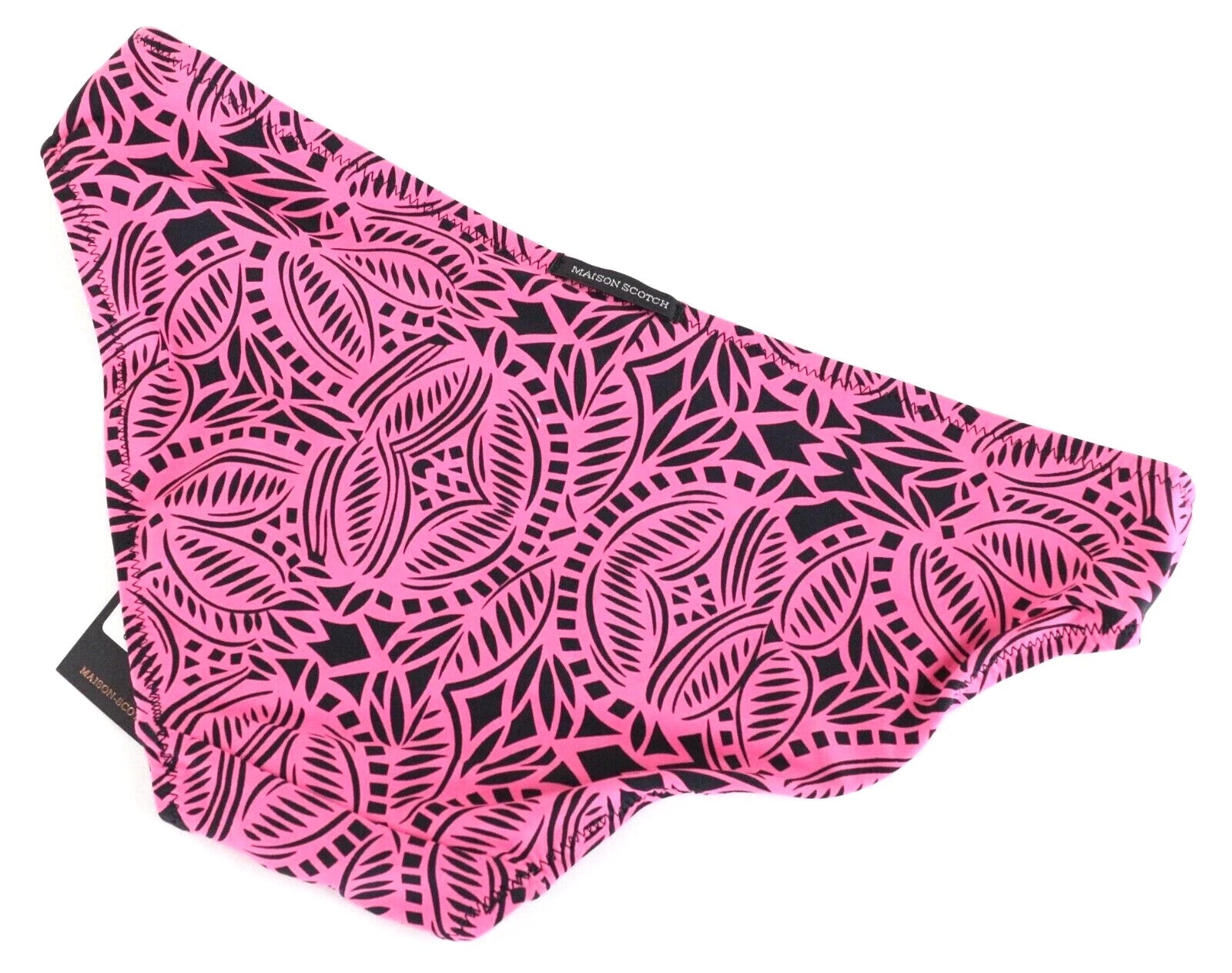 MAISON SCOTCH XS Pink Patterned Bikini Bottom Beach Poolwear for Women