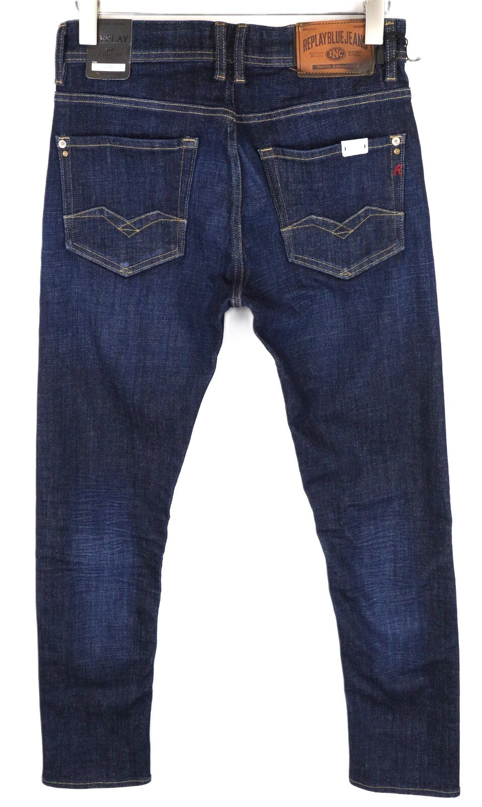 REPLAY Rob W29 L32 Blue Straight Taper Jeans Men's Stretch Cotton Denim