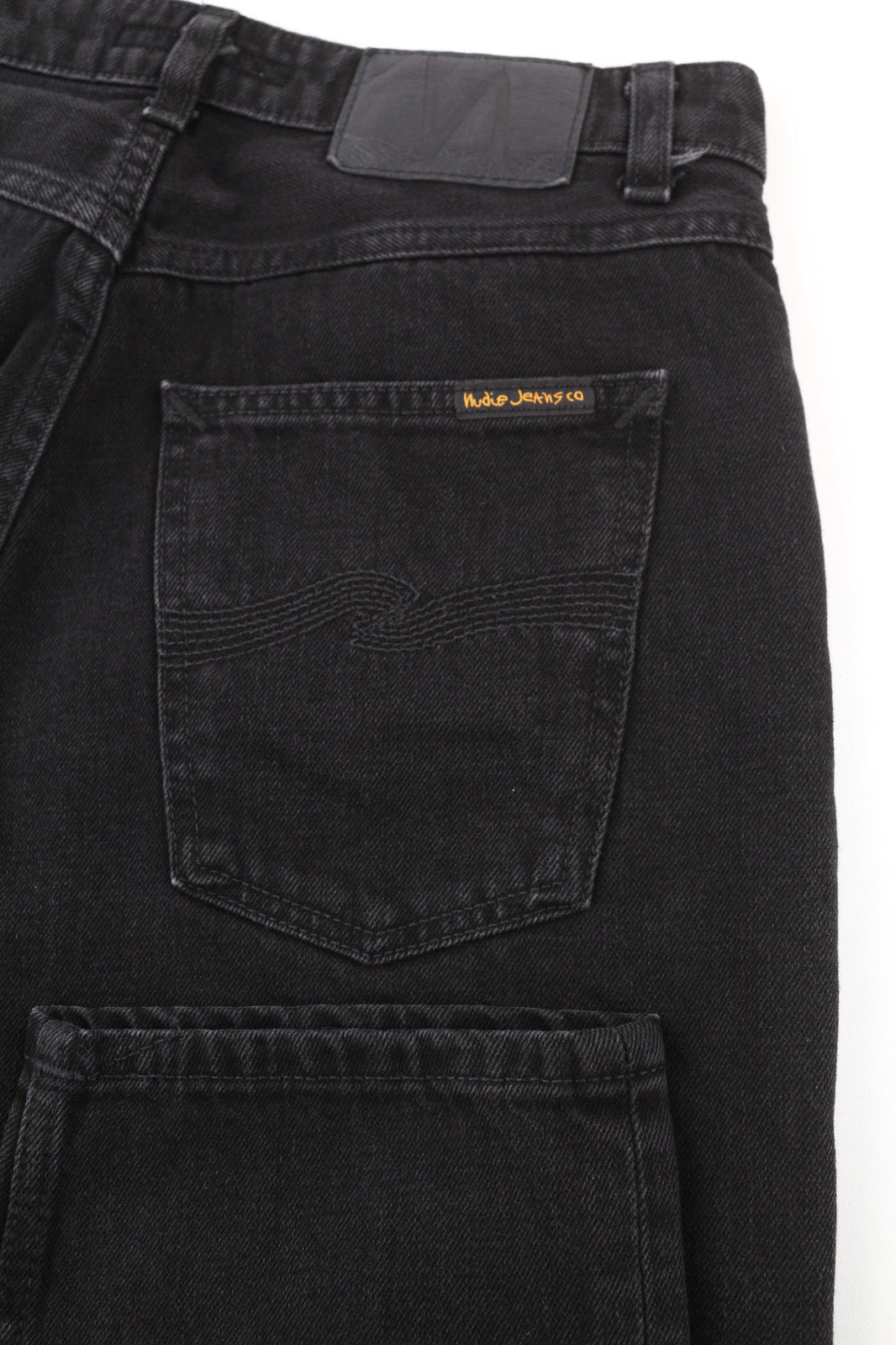 NUDIE JEANS Breezy Britt Women Jeans W29/L28 Regular Tapered Casual Cotton Black