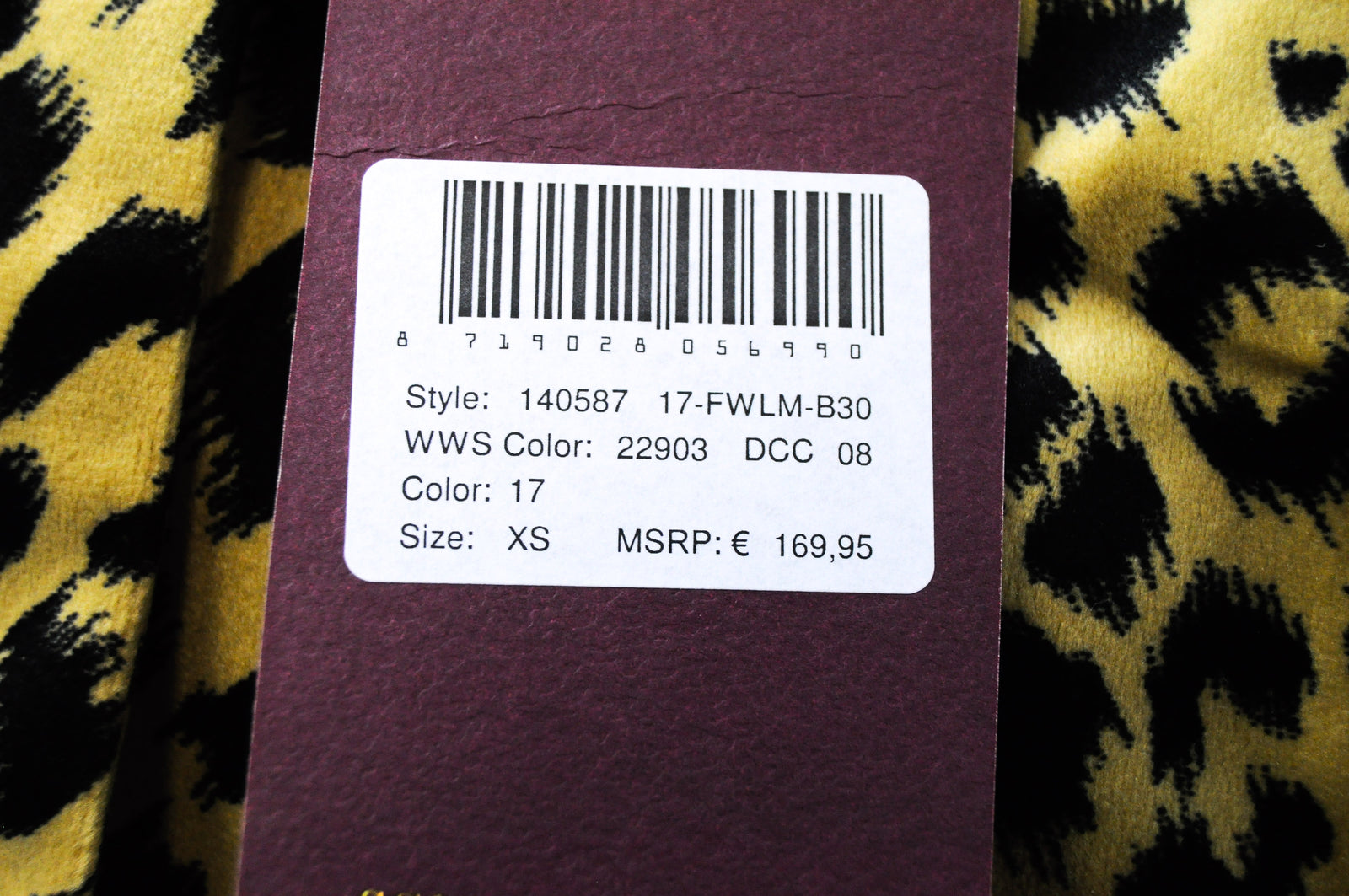 MAISON SCOTCH Women XS Brown Blazer Animal Pattern Single-Breasted RRP€170