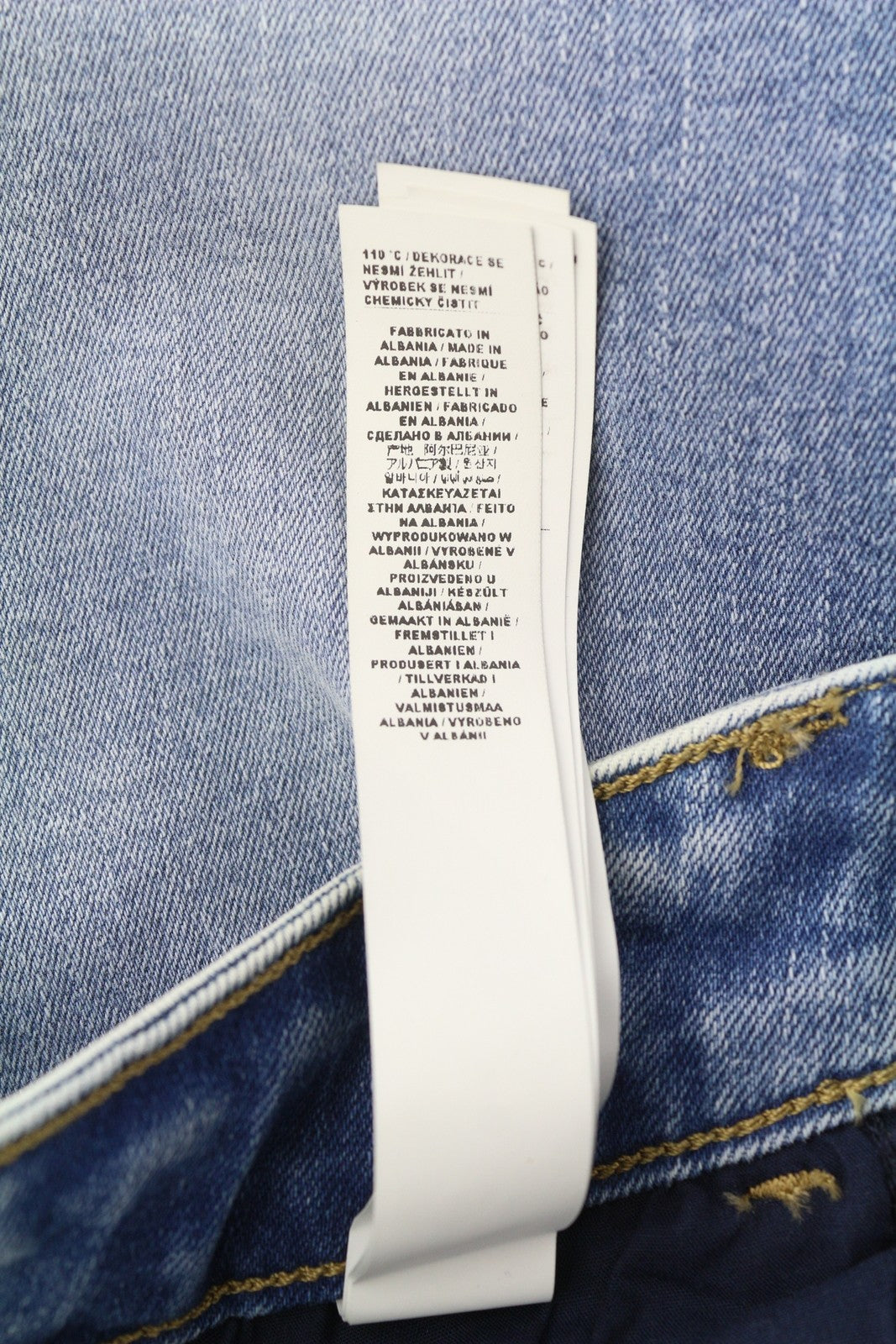 LIU JO Women Jeans W28 Skinny Fit High Waist Zipper Washed Denim Blue Pockets