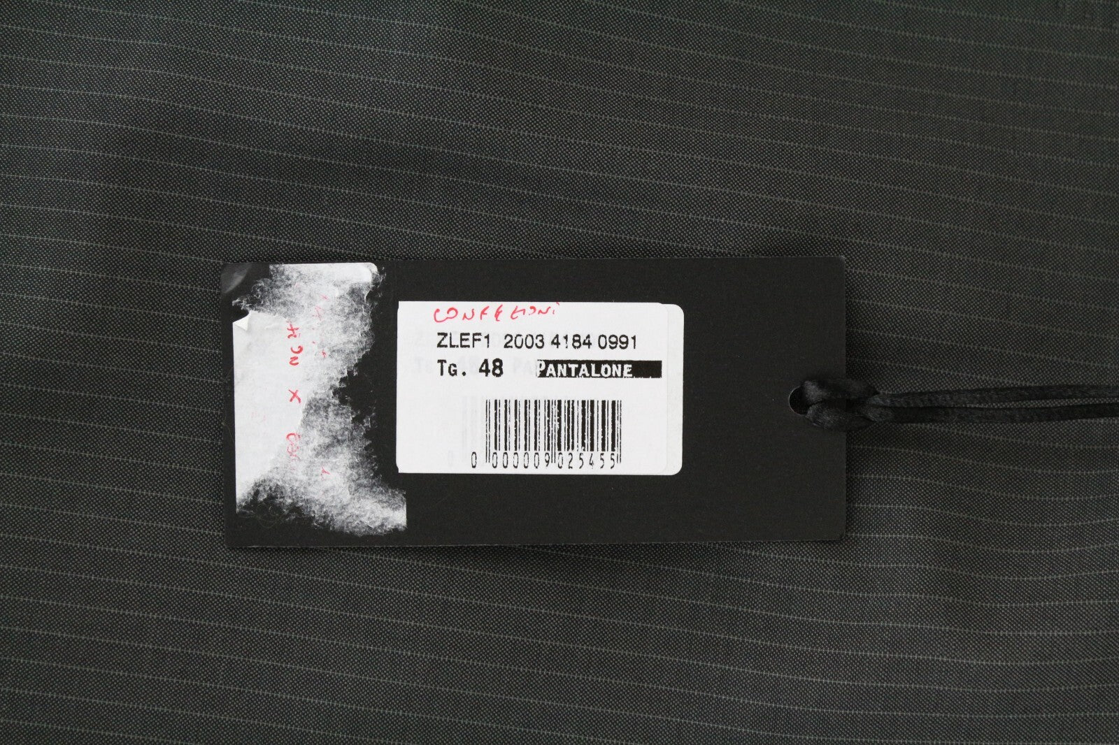 JOHN RICHMOND Trousers 48 Striped Pleated Grey Wool Mohair Men's Classic