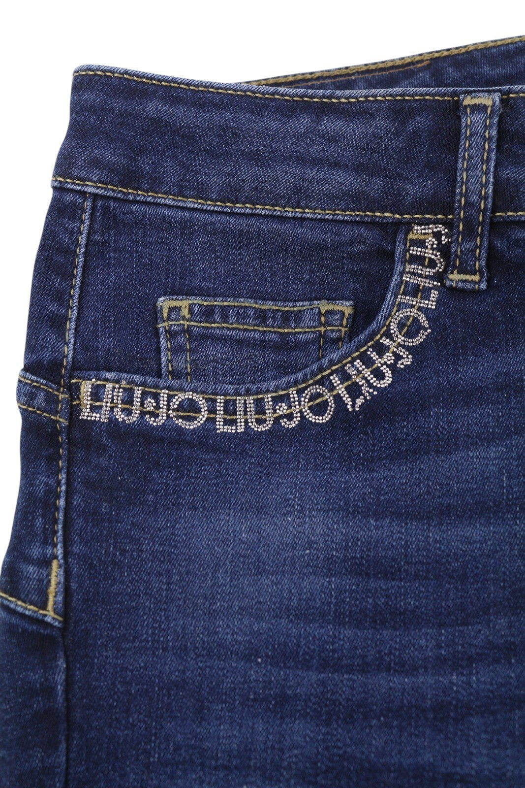 LIU JO Fly Women Jeans W28/L26 Washed Blue Denim Ankle Distress Bottom Up Fly