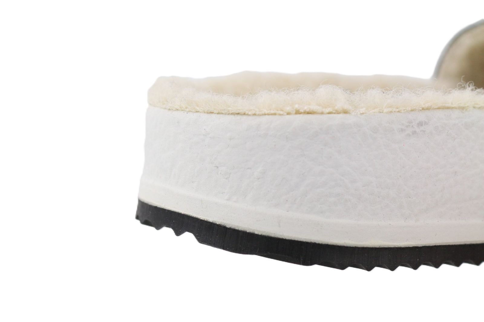 GOLDEN GOOSE Poolstar Women Slippers EU39 White Beige Faux Fur Slip On