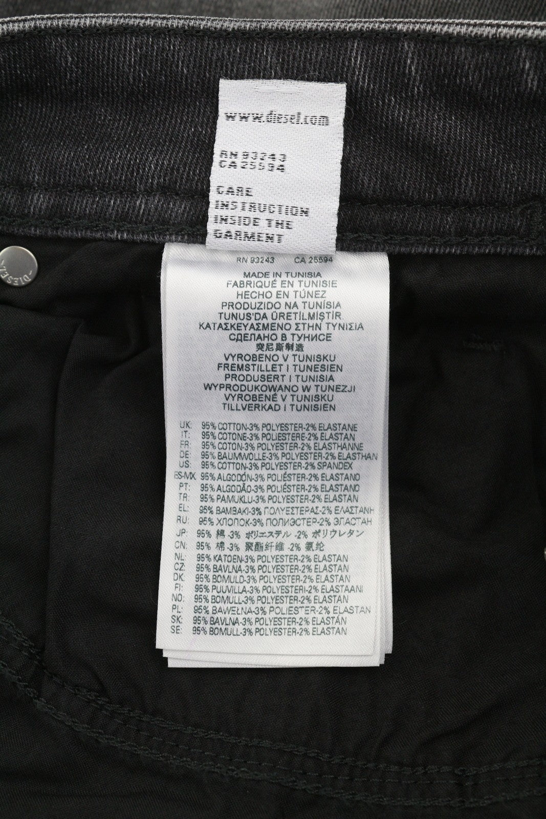 DIESEL 1979 Sleenker 0EIAG Men Jeans W31/L32 Skinny Fit Low Waist Washed Denim