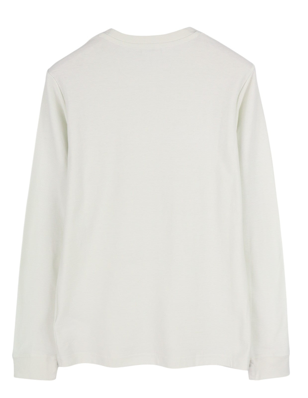 DIESEL T-Diego-Long-A-R-HD Men T-Shirt M White Pullover Long Sleeve Crew Collar