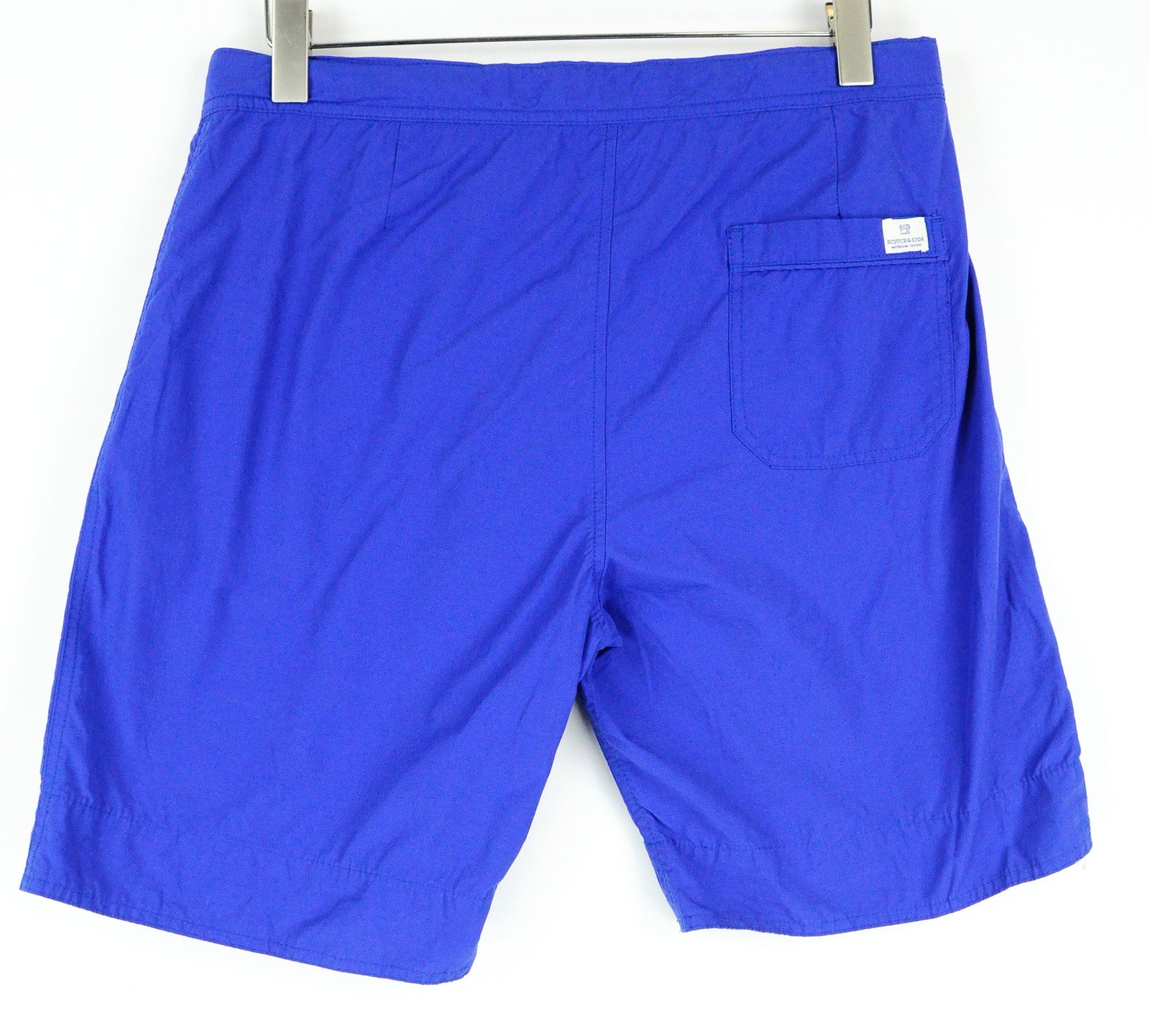 SCOTCH & SODA Men's Swimwear ~W32 Blue Beach Trunks Slit Pockets