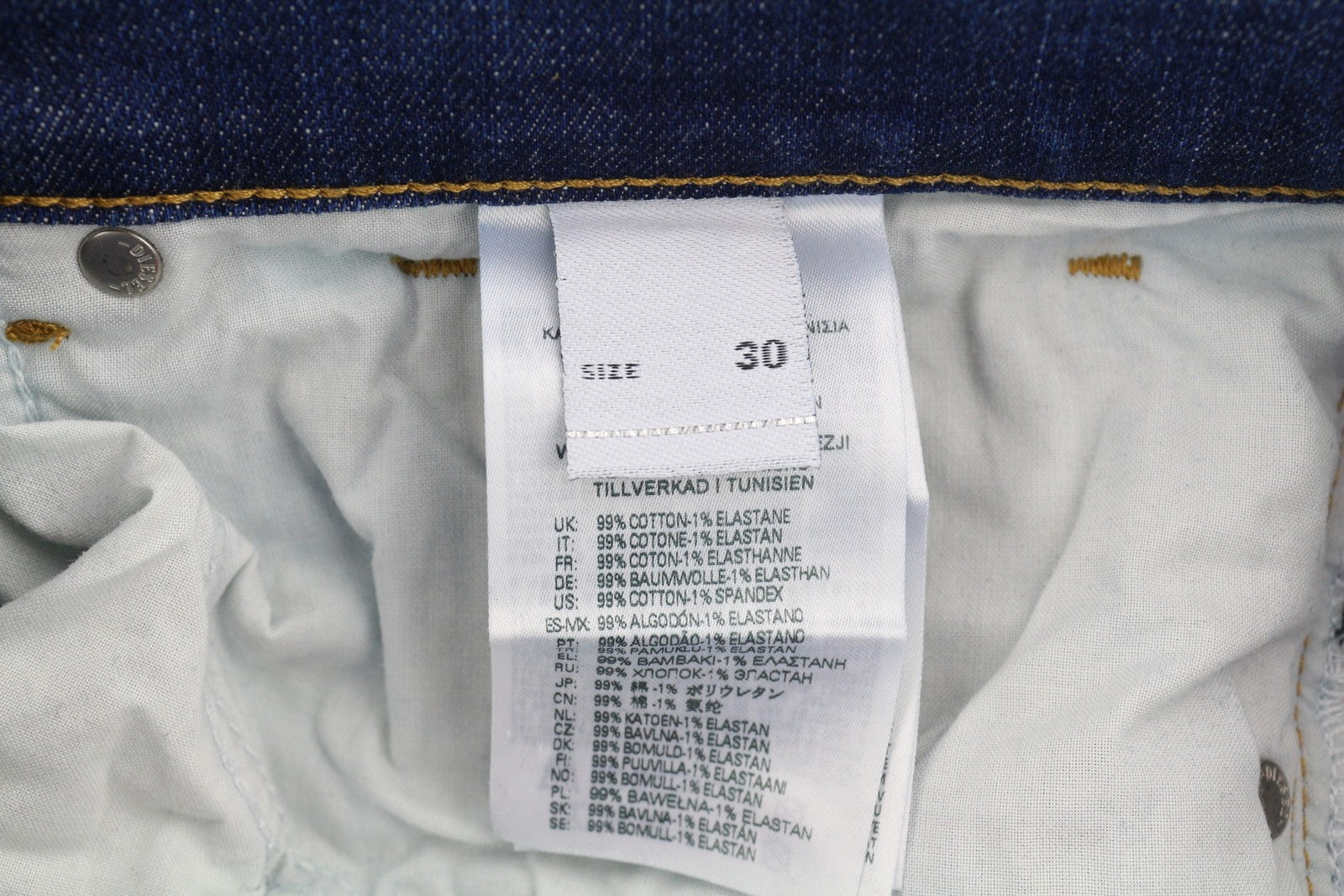 DIESEL 2005 D-Fining 09C72 vyriški džinsai W30/L32 įprasti, siaurėjantys, mėlyni, rekomenduojama kaina – 225 € 