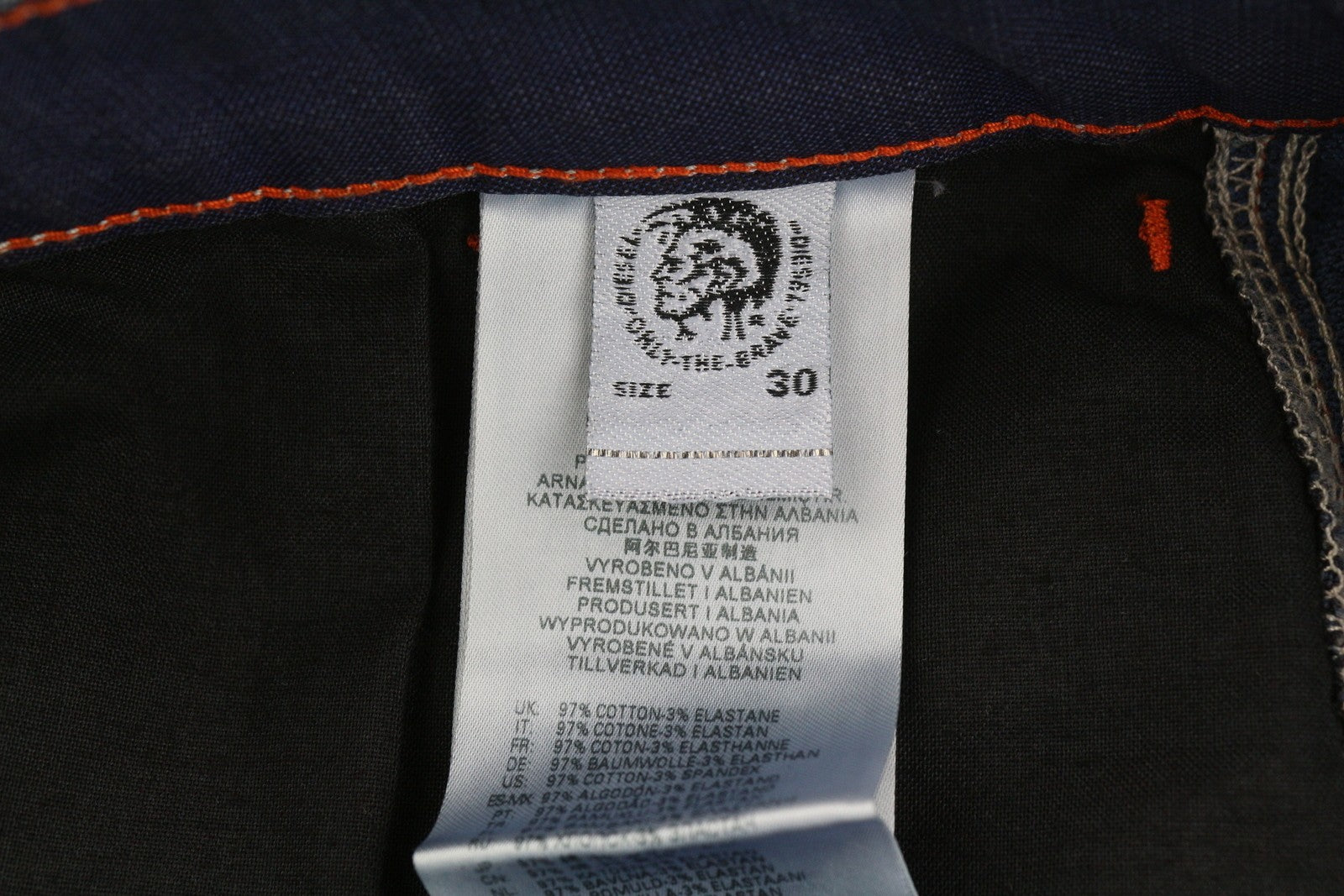 DIESEL D-Franky Carp Jogg 0EEAW Men Jeans W30 Straight Fit Stretch Zip RRP€200