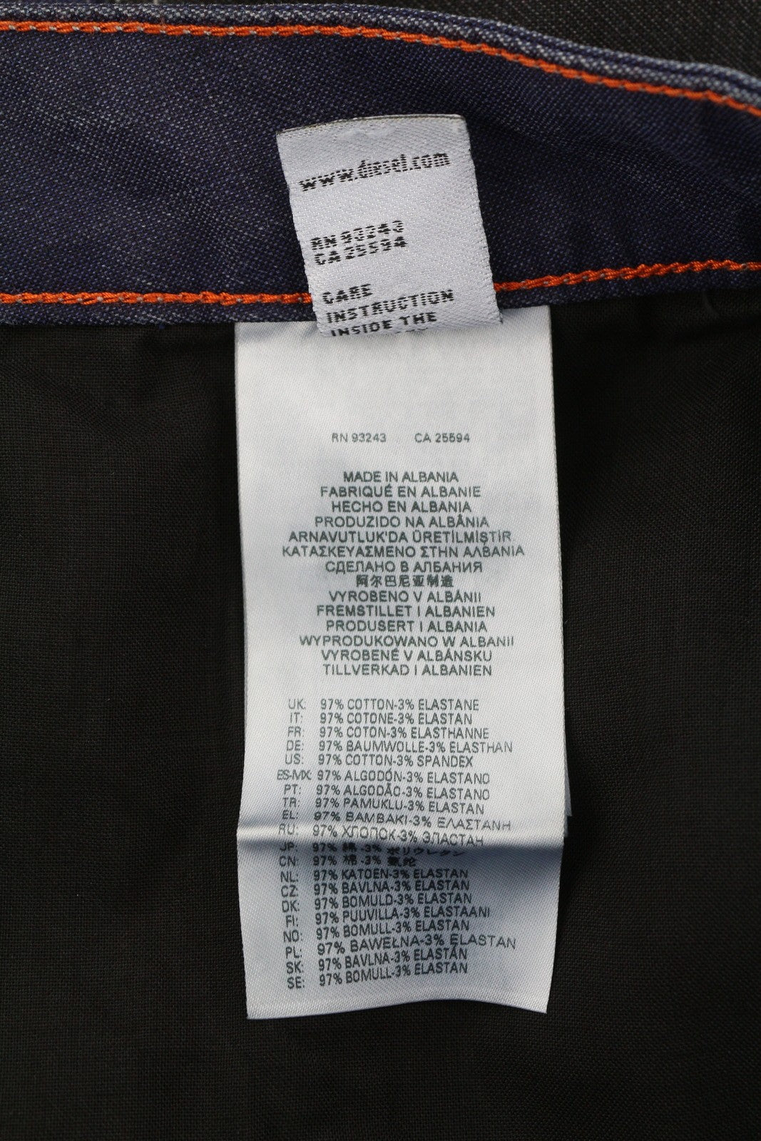 DIESEL D-Franky Carp Jogg 0EEAW Men Jeans W30 Straight Fit Stretch Zip RRP€200