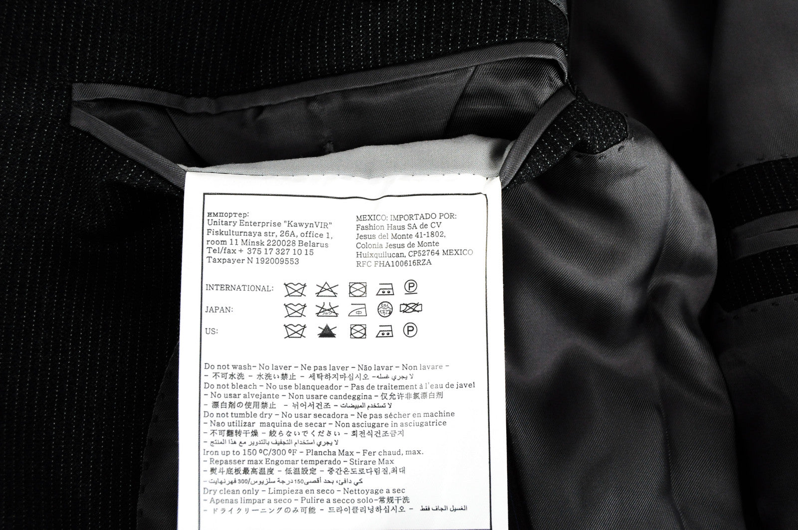 SUITSUPPLY Napoli Men's Blazer UK40R Grey Striped Wool Super 110's Slim