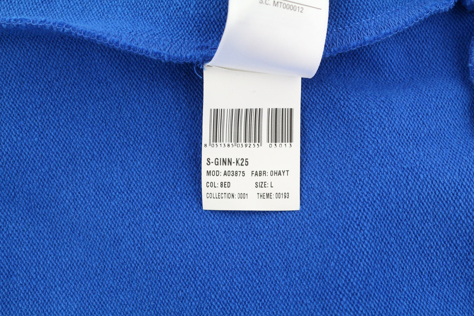 DIESEL S-Ginn-K25 Men Sweatshirt L Blue Pullover Crew Neck Front Logo RRP€125