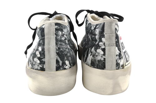 GOLDEN GOOSE High End Men Trainers EU43 Grey Patterned Aged Laced Sneakers