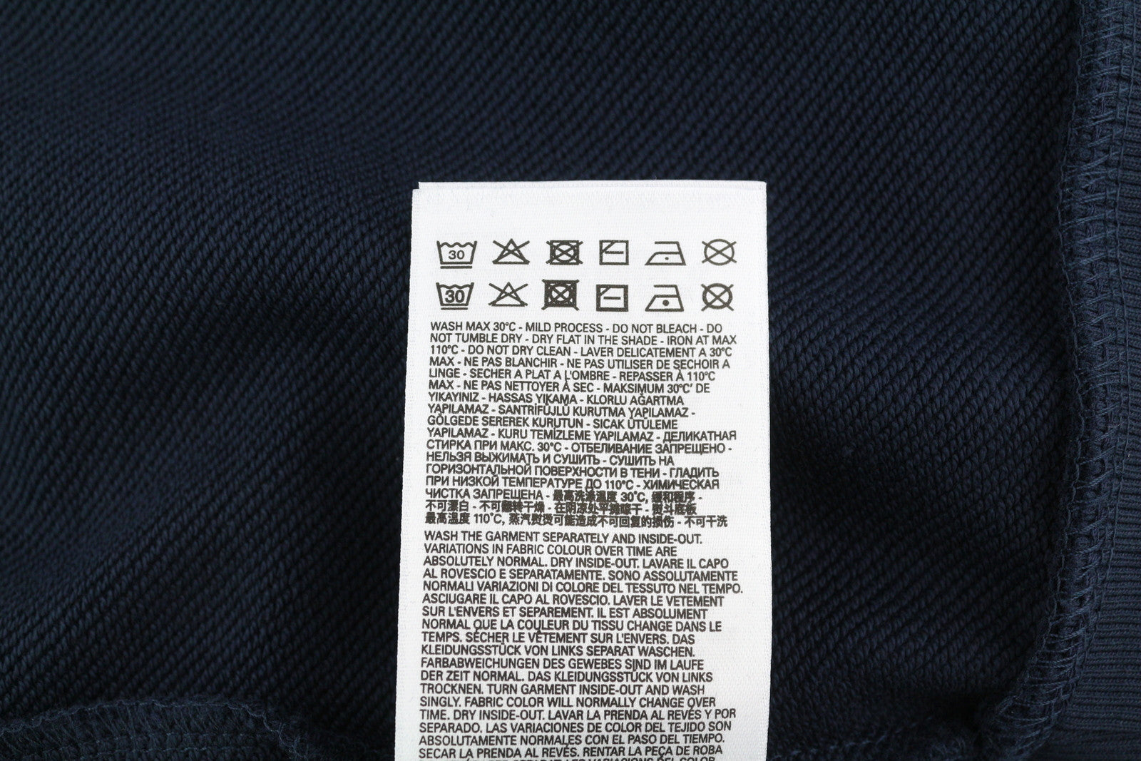 DIESEL S-Gir-Crewneck Tone On Tone Men Sweatshirt L Blue Pullover RRP110