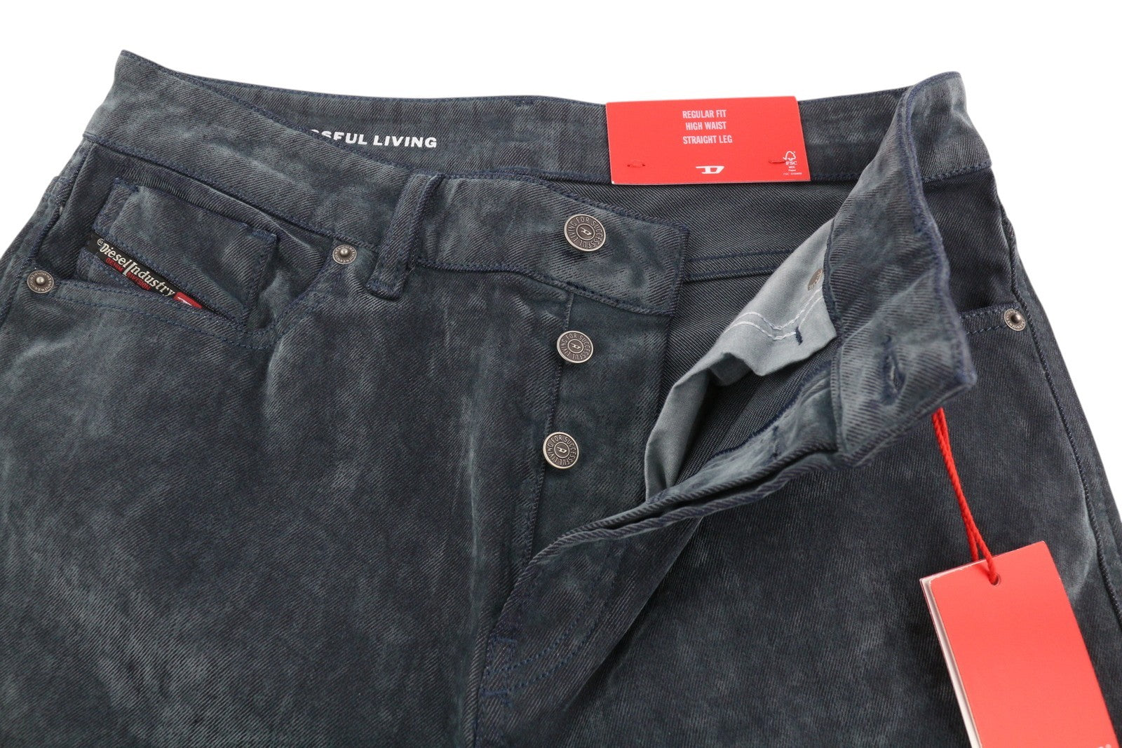 DIESEL 1955 09D02 Men Jeans W30/L32 Regular Fit Straight Leg High Waist RRP€250