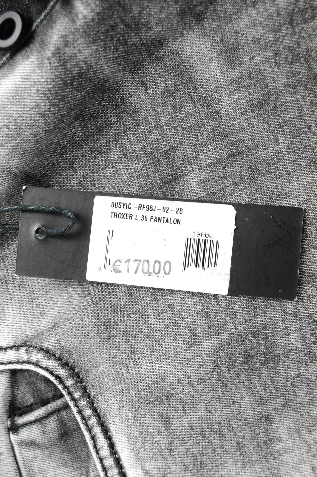 Men's DIESEL Jeans Troxer RF96L W28/L30 Slim Skinny Grey Stretch