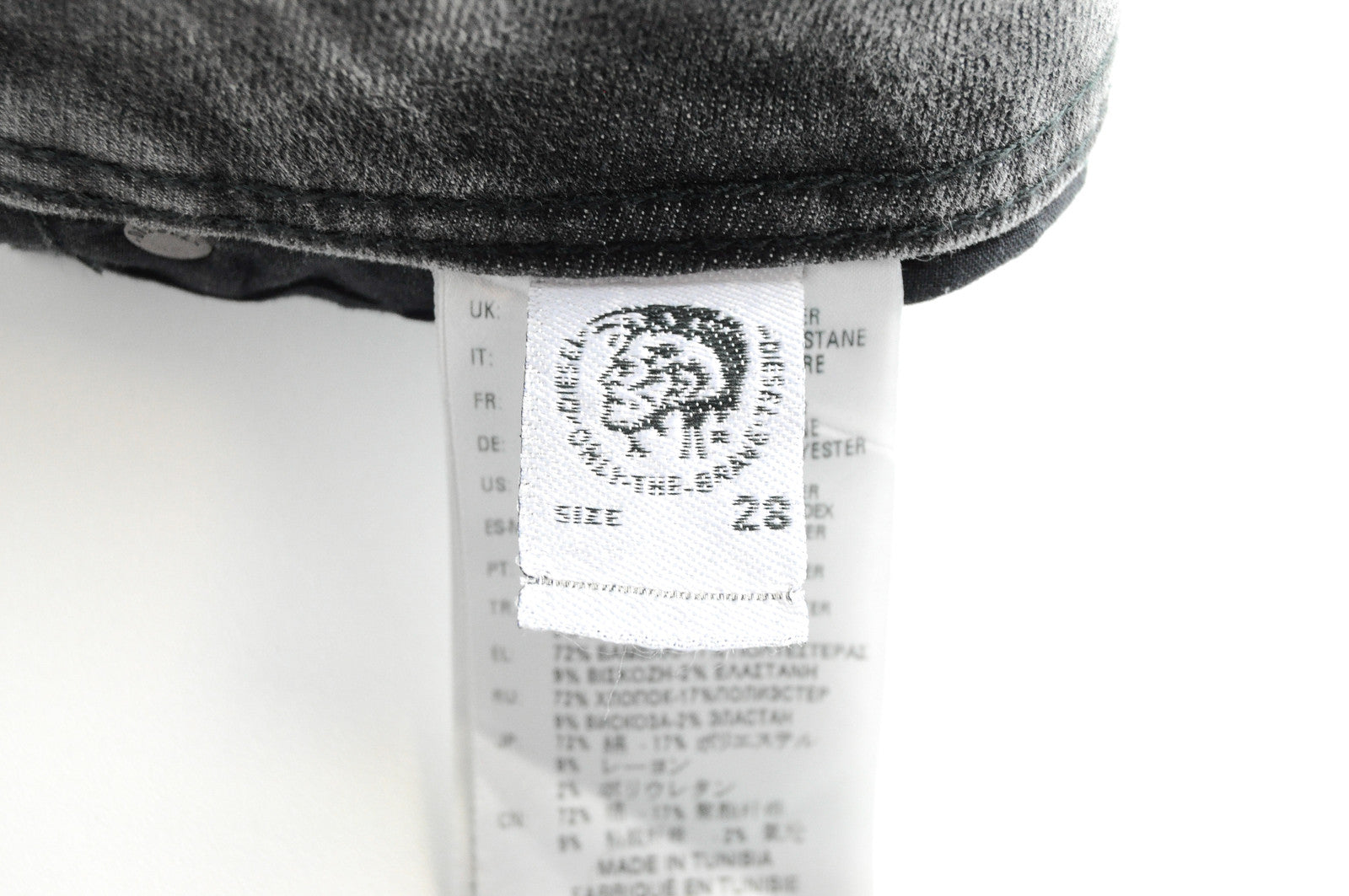 Men's DIESEL Jeans Troxer RF96L W28/L30 Slim Skinny Grey Stretch