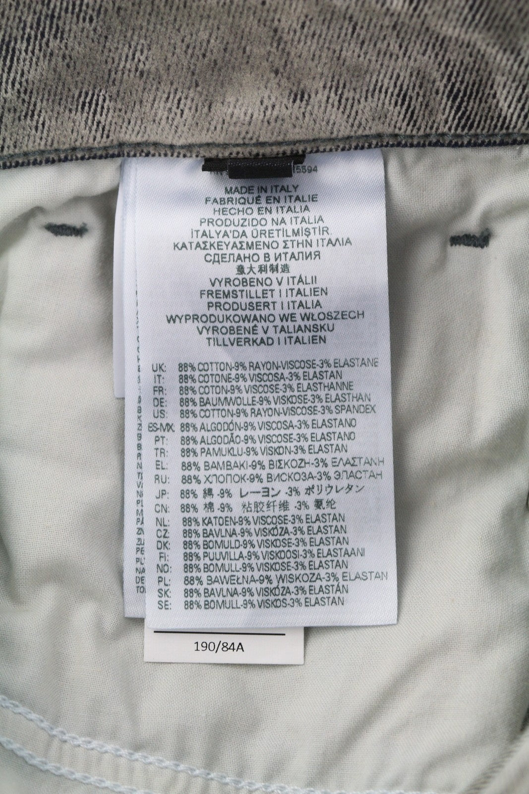 DIESEL D-Rekiv-Z 09D02 Men Jeans W32/L34 Regular Fit Buttoned Washed RRP€250