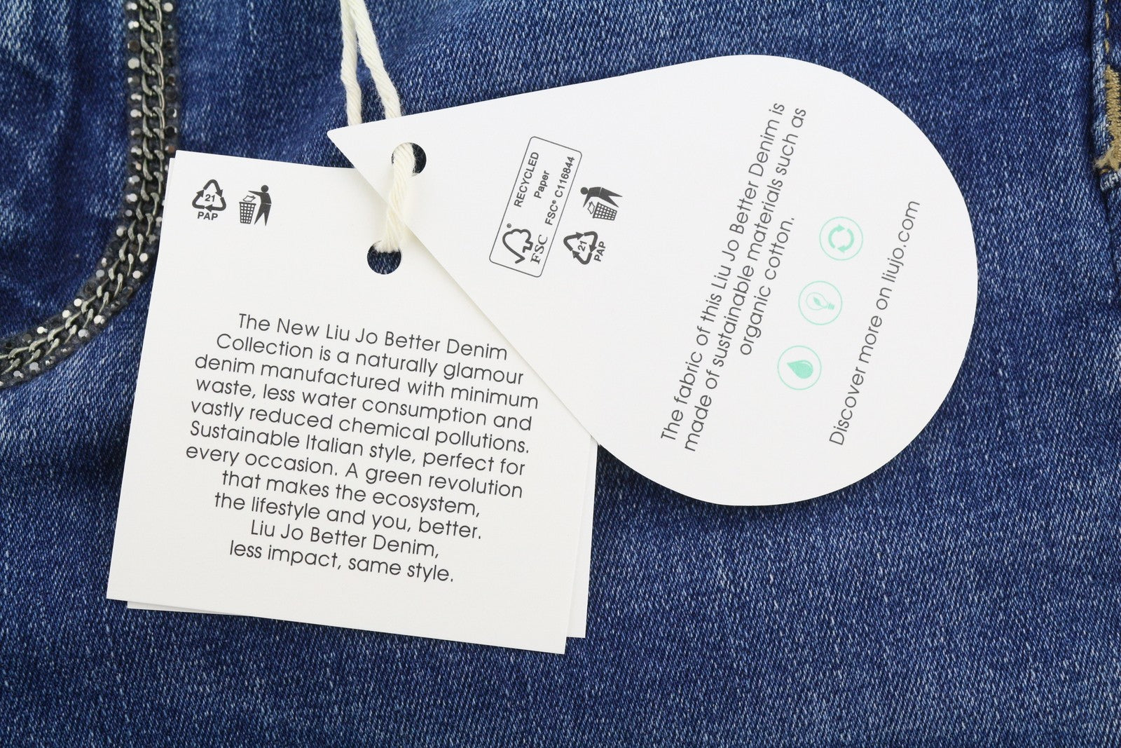 LIU JO Ideal Women Jeans W28/L28 Denim Blue Skinny High Waist Ankle Bottom Up