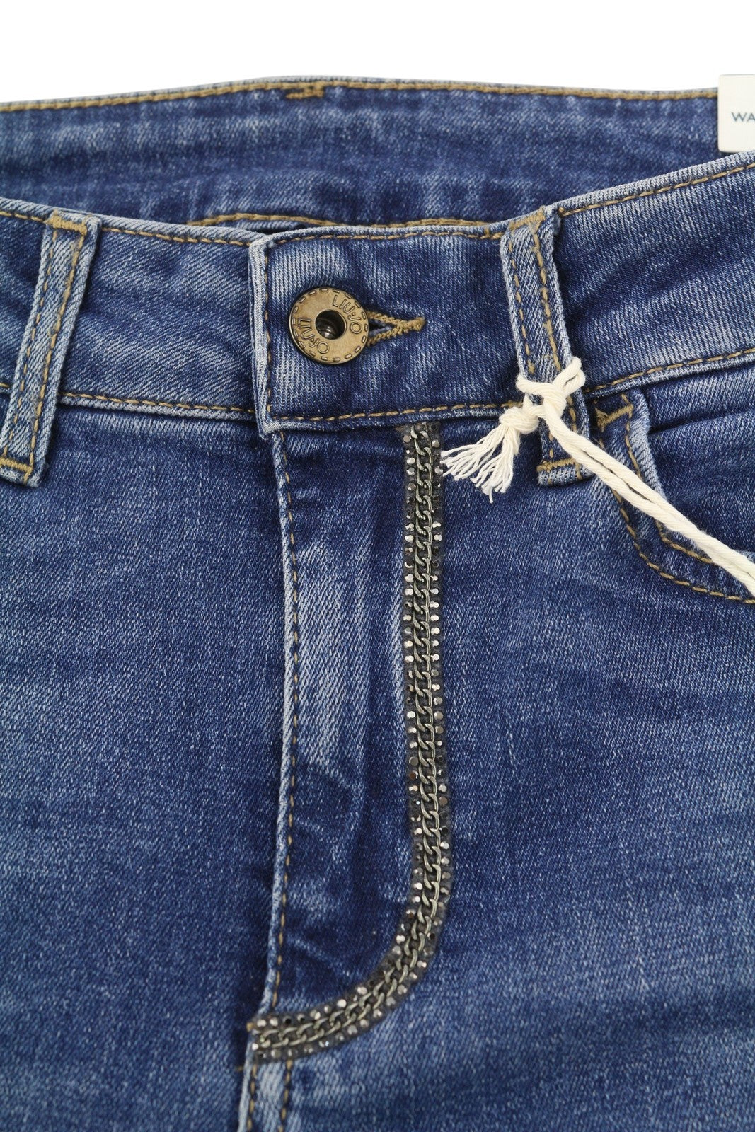 LIU JO Ideal Women Jeans W28/L28 Denim Blue Skinny High Waist Ankle Bottom Up