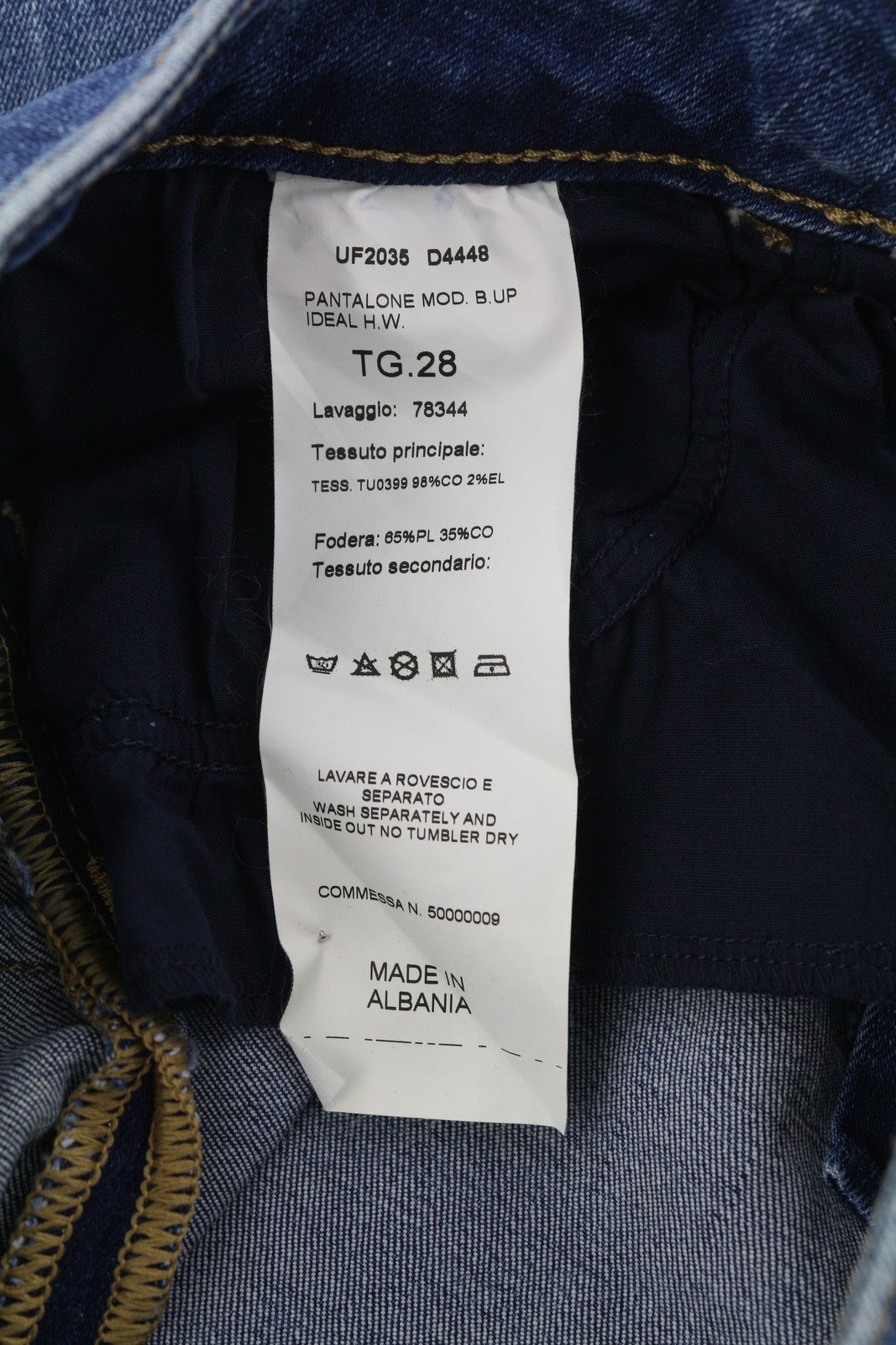 LIU JO Ideal Women Jeans W28/L28 Denim Blue Skinny High Waist Ankle Bottom Up