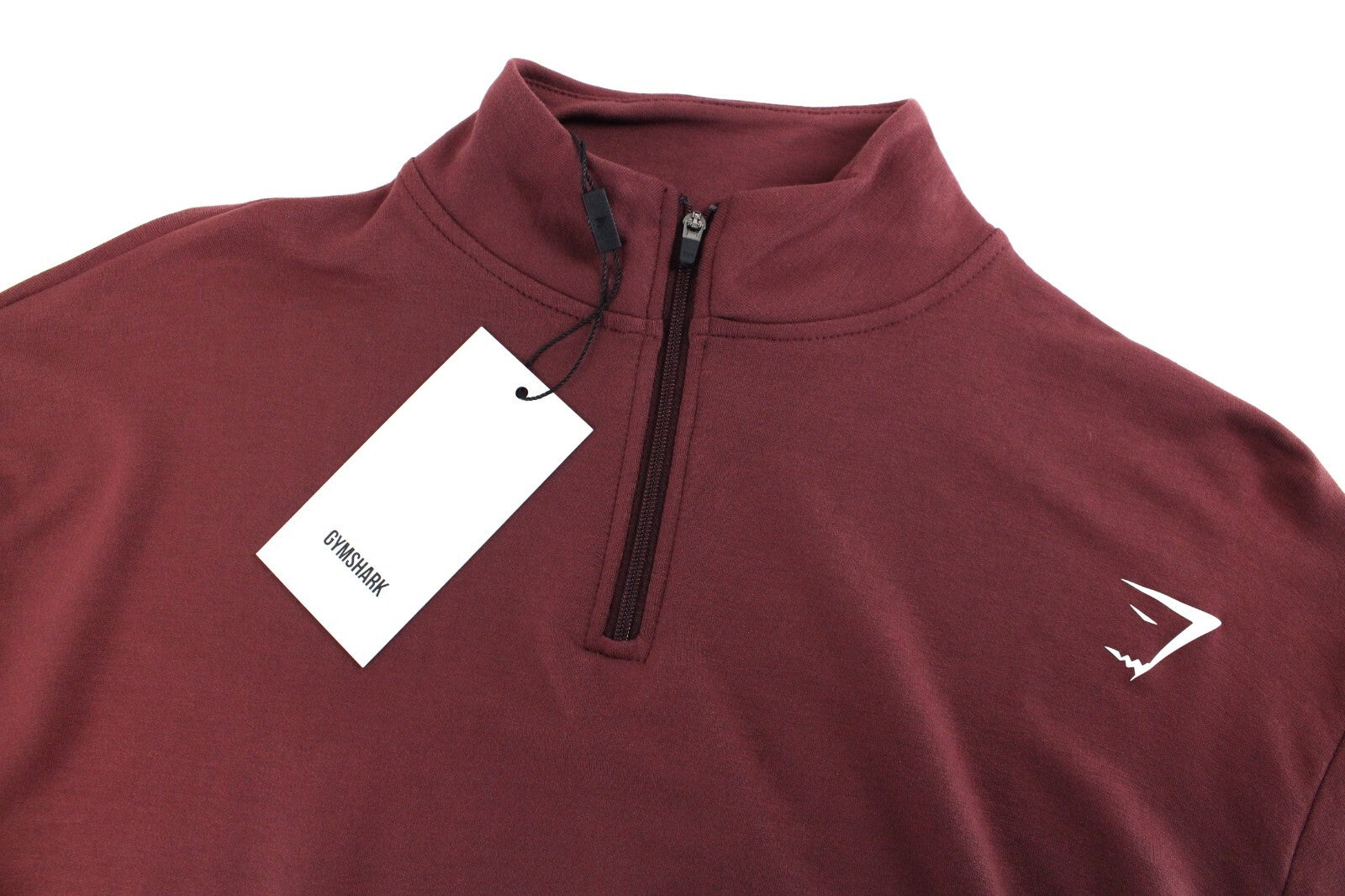 GYM SHARK Women Pippa Sweatshirt XS Cherry Brown Long Sleeve Stretch Sports Crop