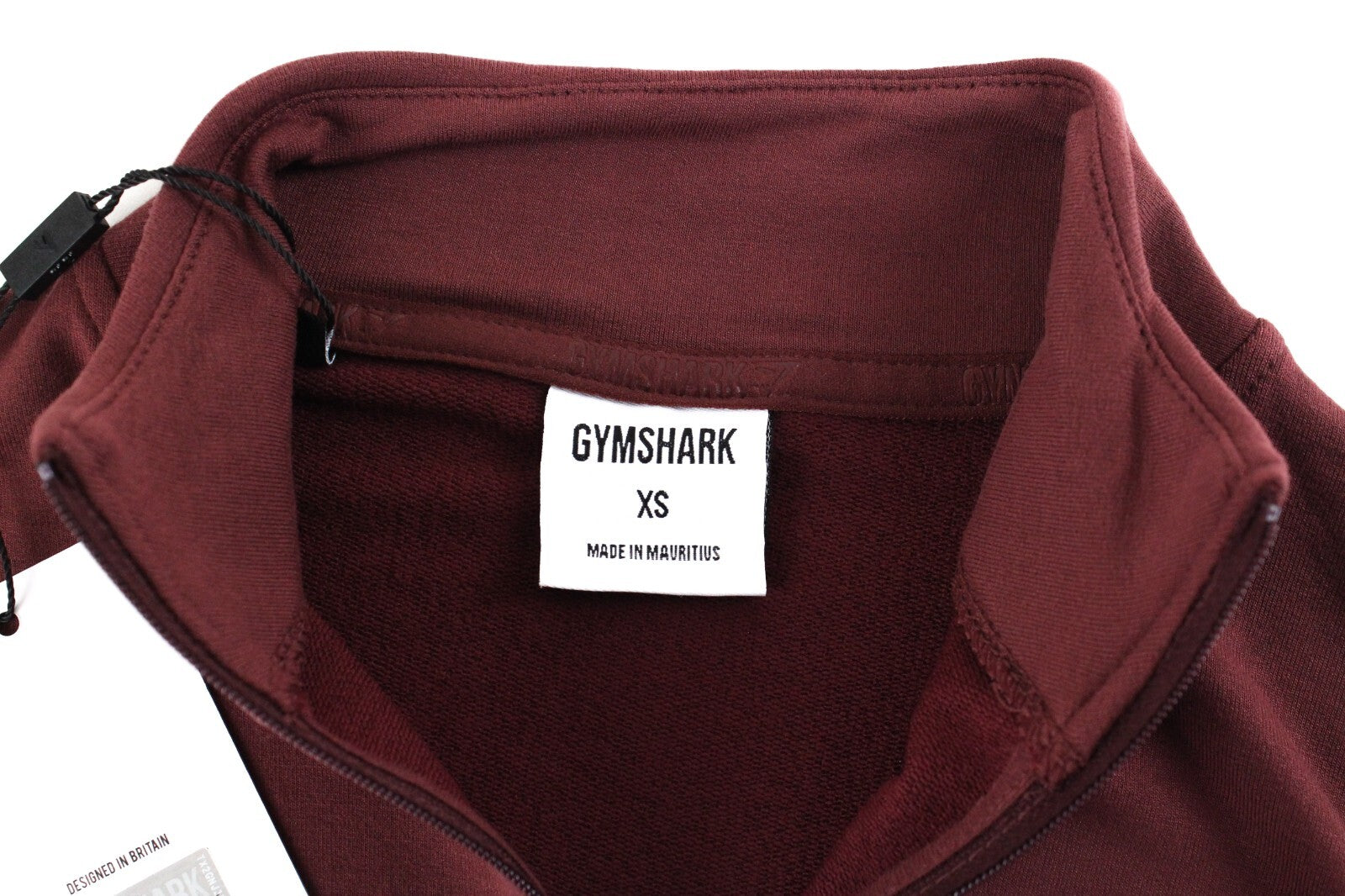 GYM SHARK Women Pippa Sweatshirt XS Cherry Brown Long Sleeve Stretch Sports Crop