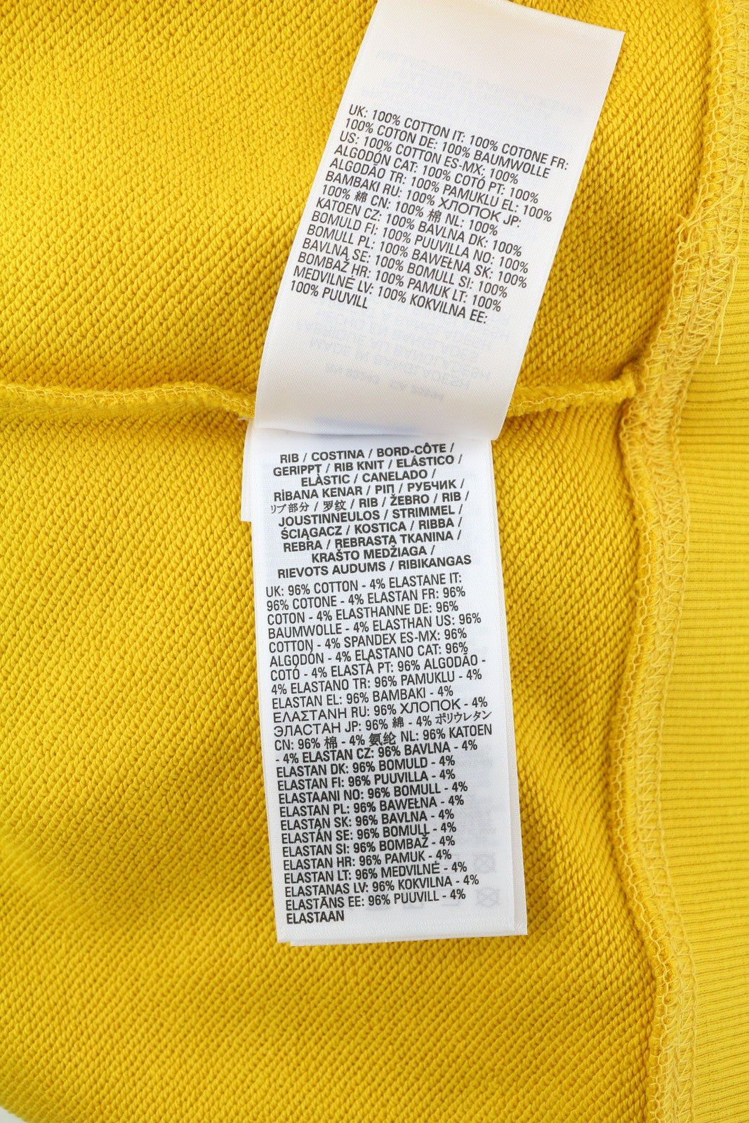 DIESEL S-Ginn-C3 Men Sweatshirt M Yellow Pullover Crew Neck Long Sleeve RRP€110