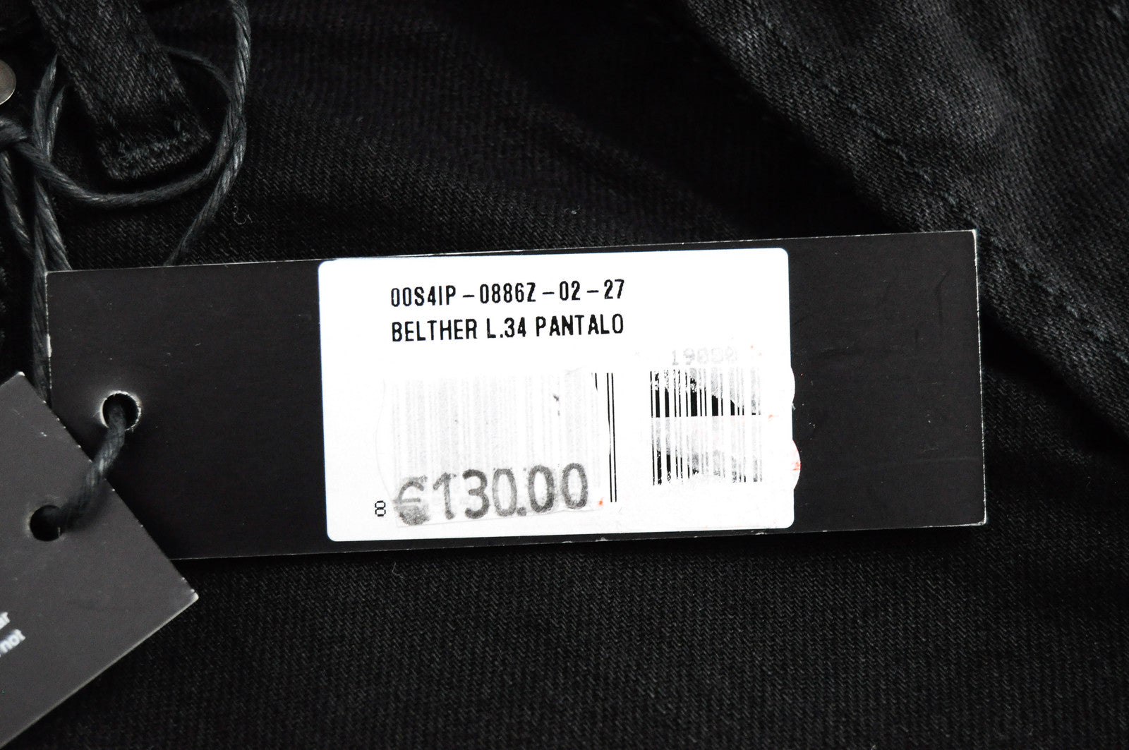 Men's DIESEL Belther 0886Z Jeans W27/L34 Slim Black Denim Stretch