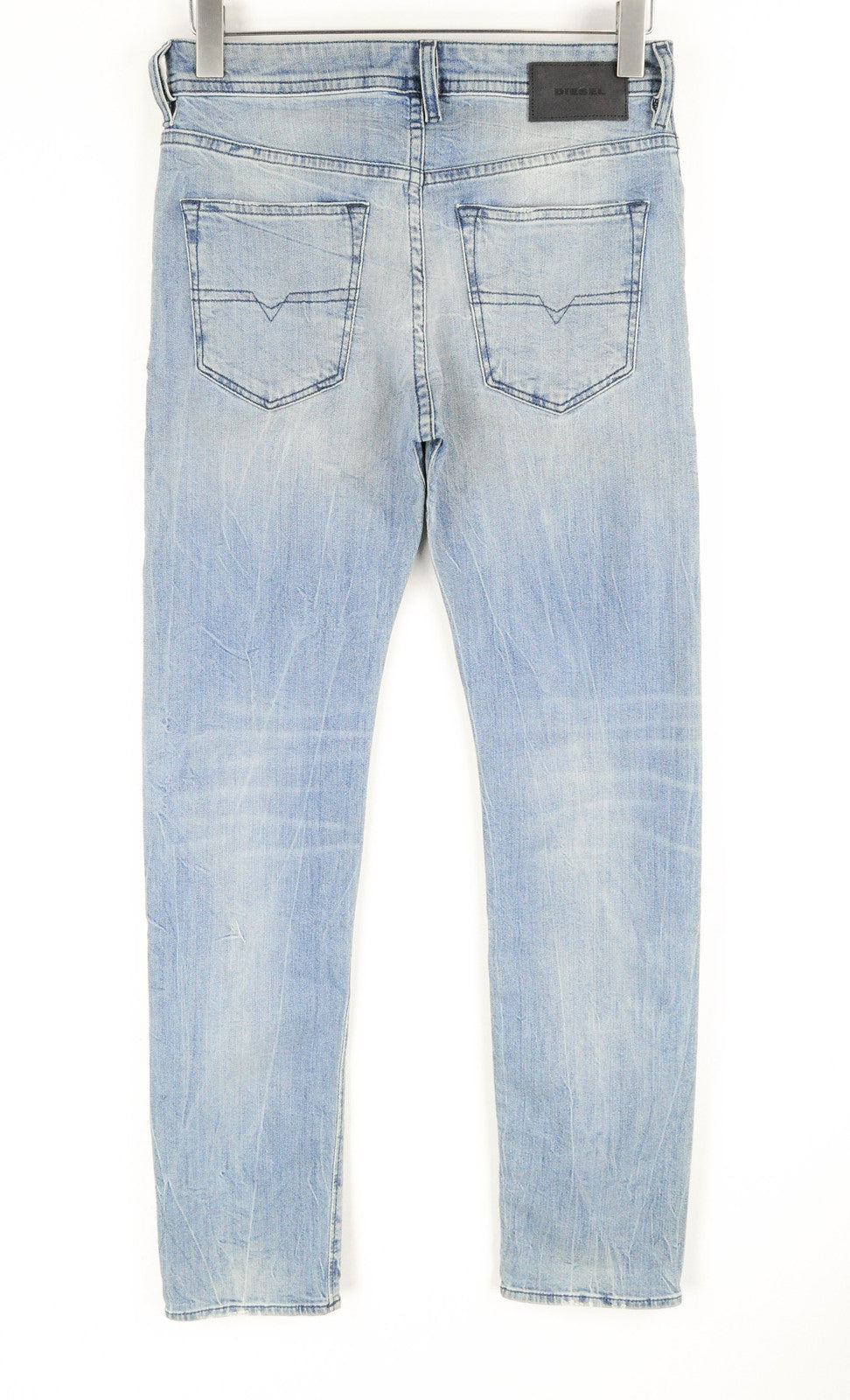 DIESEL Buster 081AL vyriški džinsai W27/L32 mėlyni, siaurėjantys, tamprūs 