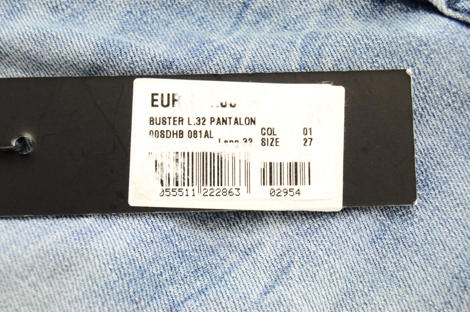 DIESEL Buster 081AL vyriški džinsai W27/L32 mėlyni, siaurėjantys, tamprūs 