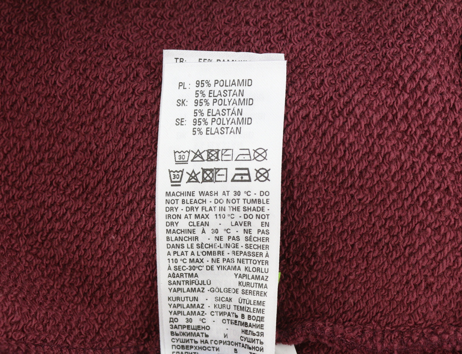 DIESEL S-Girk-B7 Men Sweatshirt L Burgundy Crew Collar Pullover RRP€140