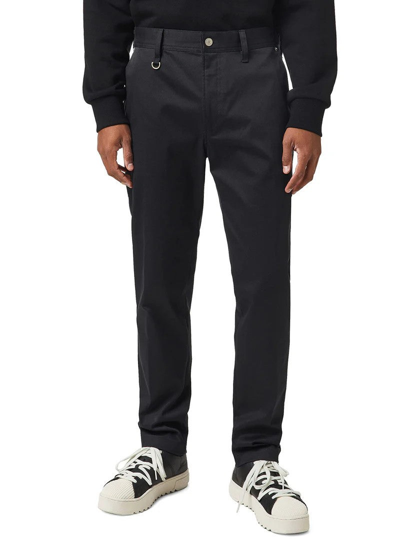 DIESEL P-Jack 0IDAM Men Trousers W32 Chino Slim Fit Zip RRP€150 Pockets Black