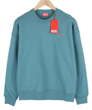 DIESEL S-Rob-Doval-PJ Men Sweatshirt XS Blue Pullover Crew Neck RRP€150 Logo