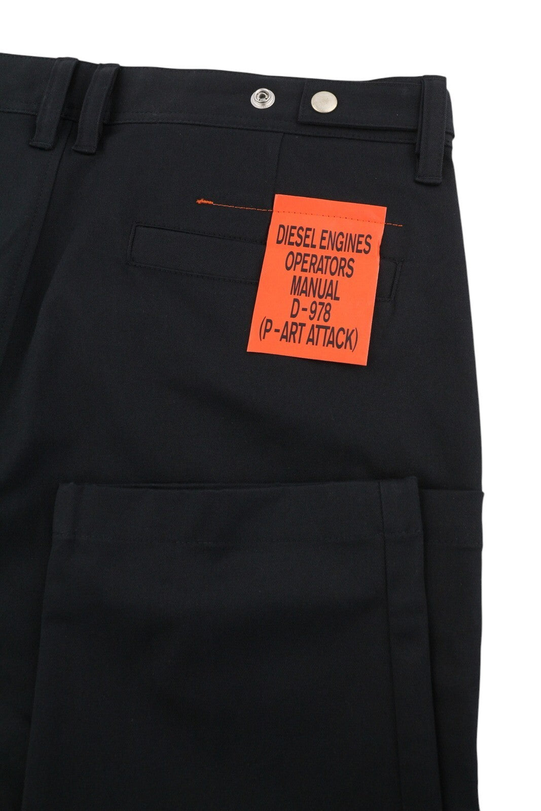 DIESEL P-Jack 0IDAM Men Trousers W33 Chino Slim Fit Zip RRP€150 Pockets Black