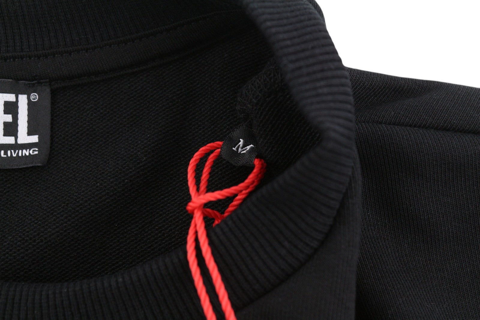 DIESEL S-Ginn-K27 Men Sweatshirt M Black Pullover Crew Neck Long Sleeve RRP€110