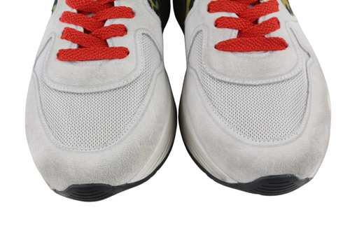 GOLDEN GOOSE Running Men Trainers EU43 White Leather Animal Print Laced Sneakers