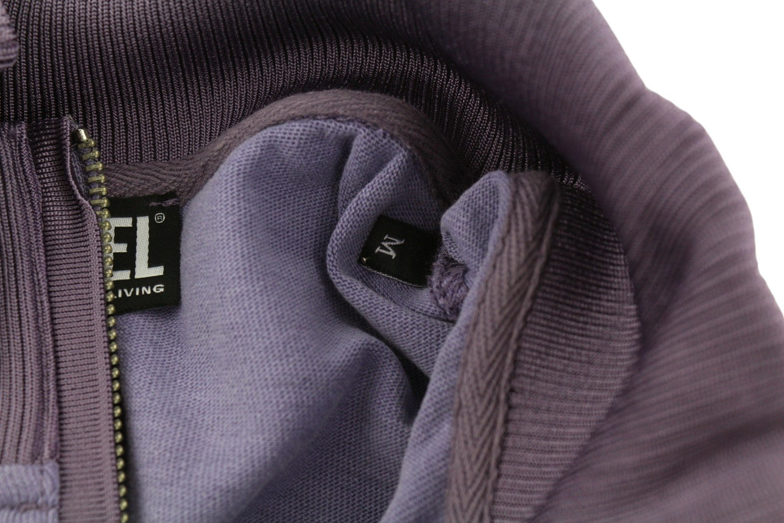 DIESEL S-Aragon Men Sweatshirt M Purple Pullover Half Zip Drawstring RRP€175