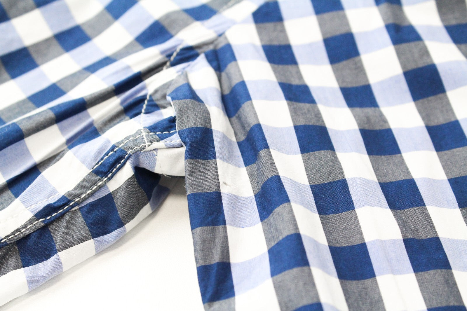 SCOTCH & SODA Men Shirt S Blue Checked Pure Cotton Long Sleeve