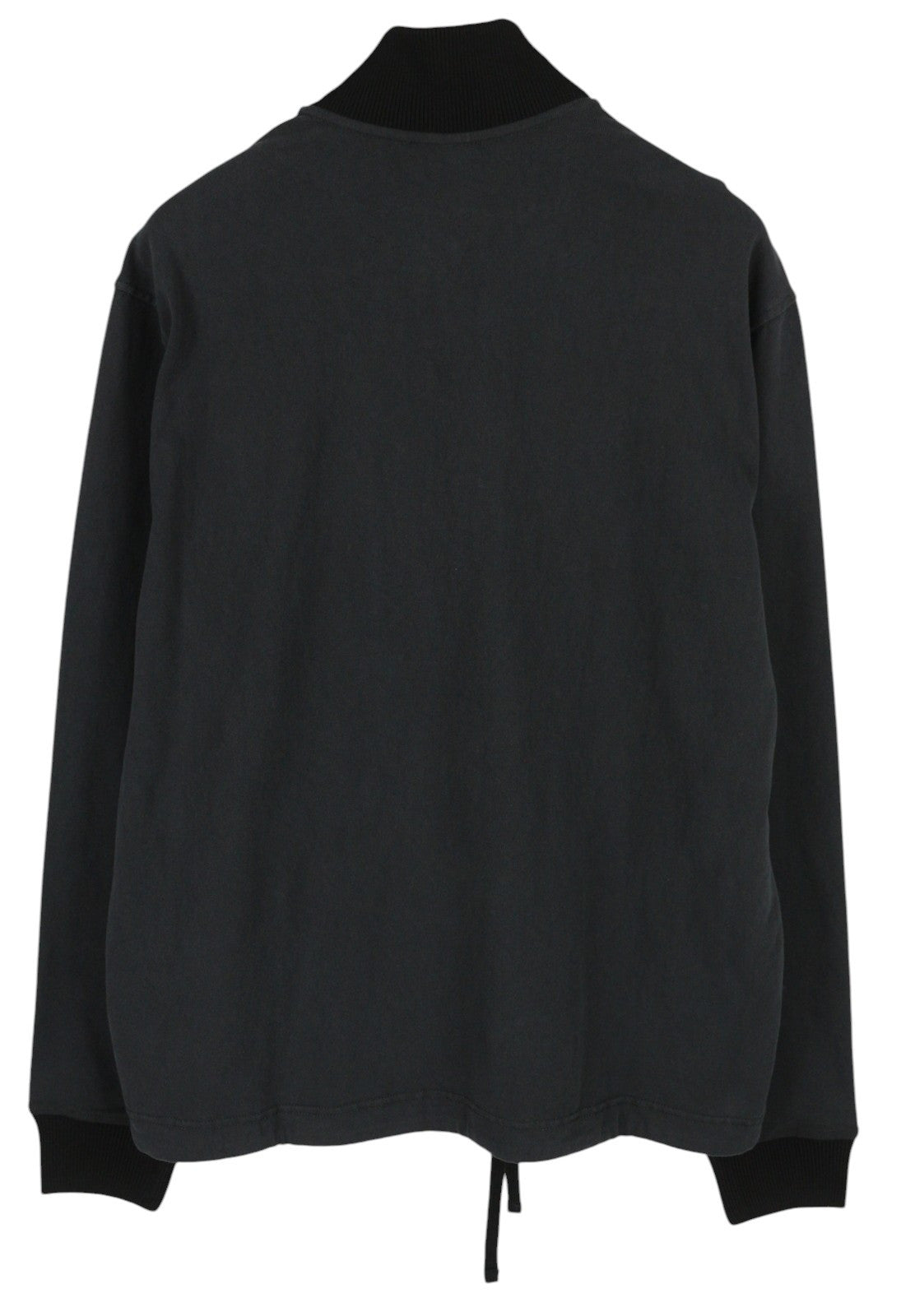 DIESEL S-Aragon Men Sweatshirt XL Black Pullover Half Zip Drawstring RRP€175