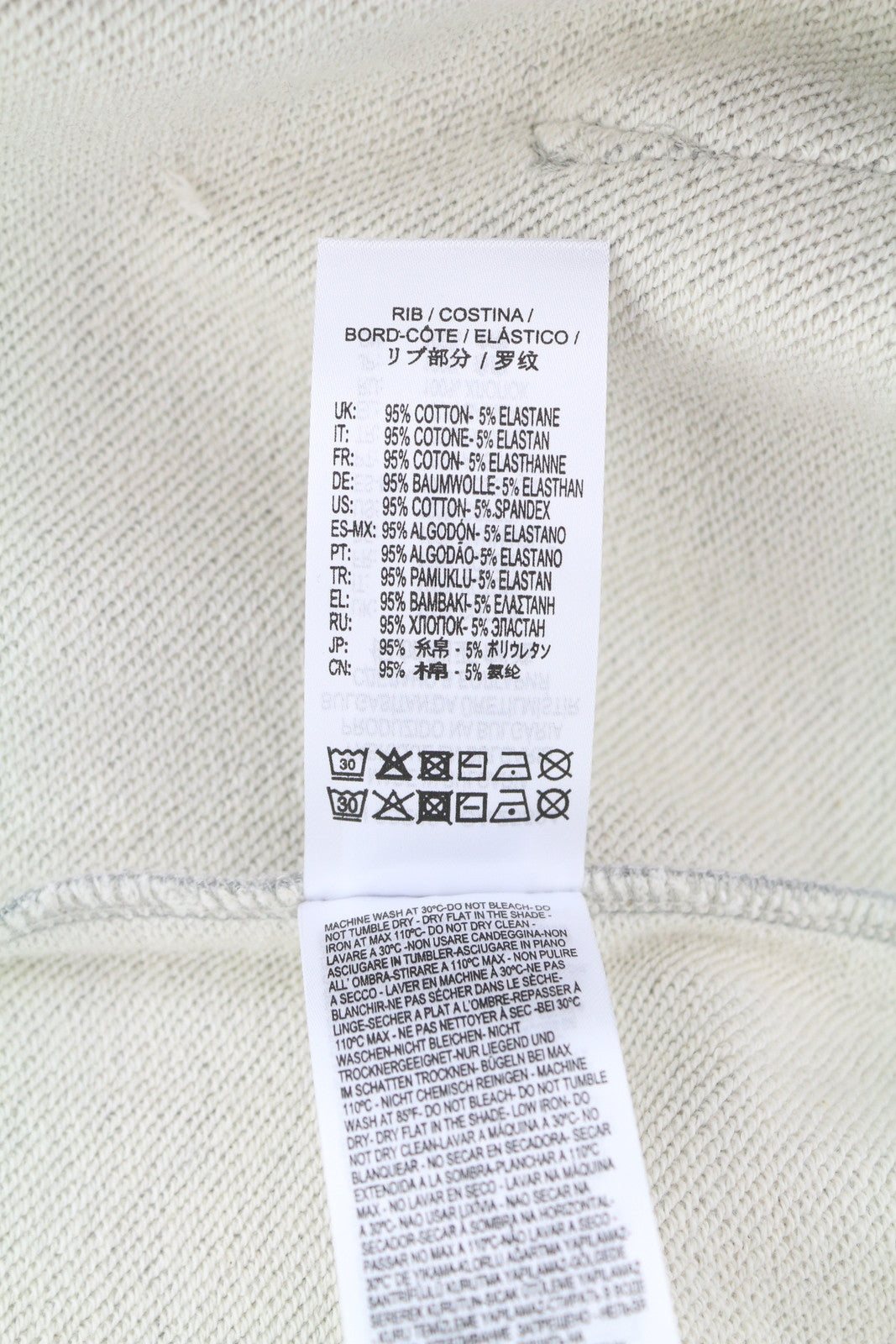 DIESEL S-Girk-Hood-Zip-Logo Men Hoodie L Grey Melange Full Zip Pockets RRP€170