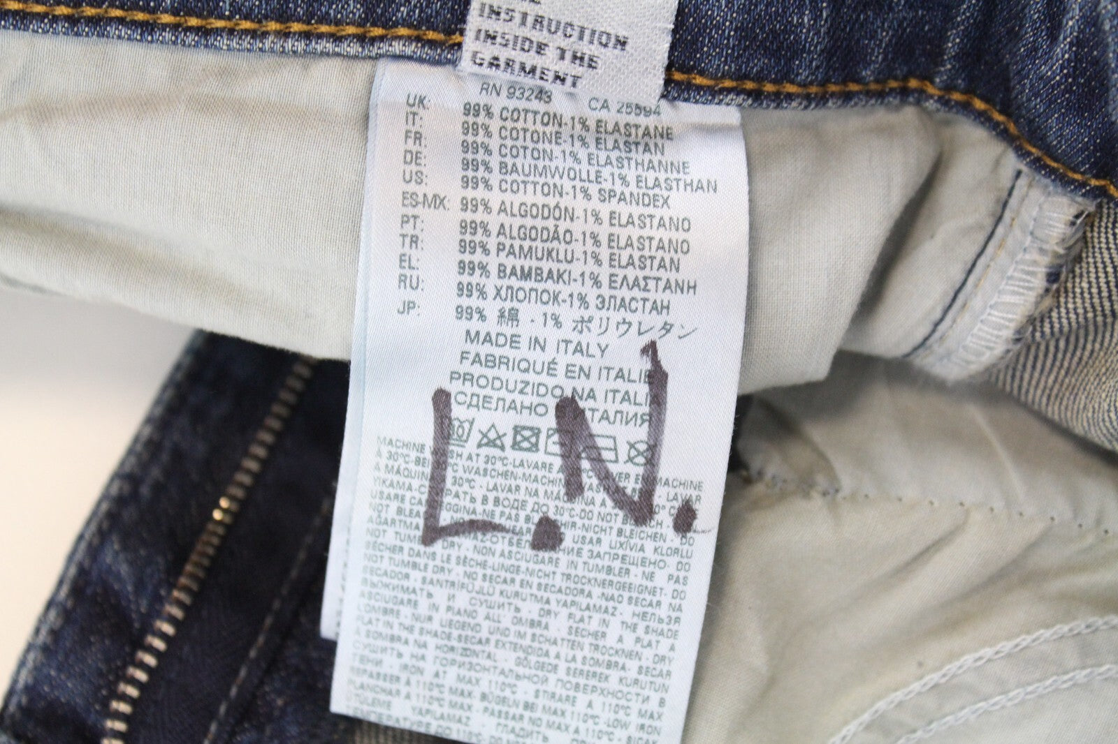 DIESEL Women Jeans W26/L32 D-Vizons 089AR Blue Carrot Fit Washed Stretch Zipped