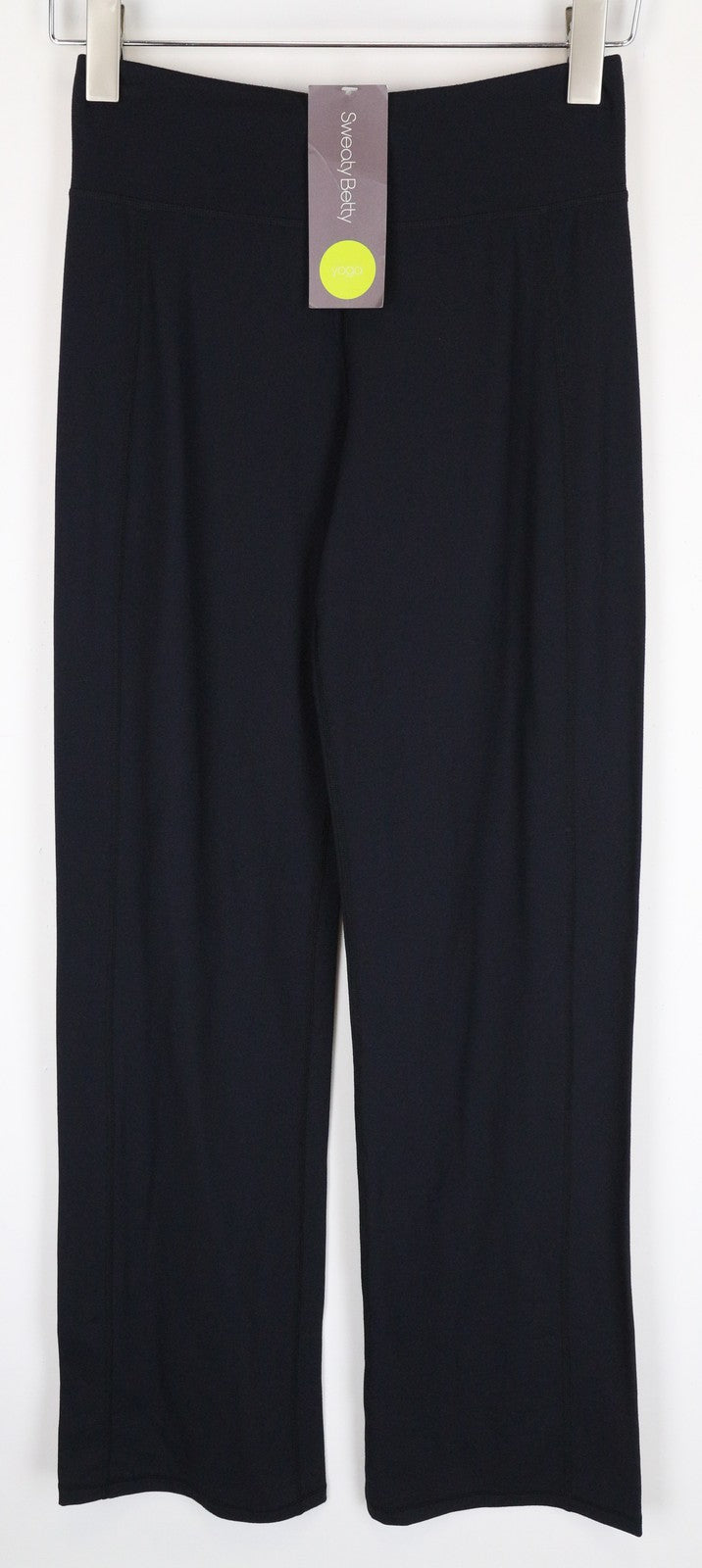 SWEATY BETTY Om Yoga Bootcut Pants XS Black Stretch Trousers Women's Activewear