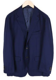 SUITSUPPLY Havana Slim Fit Wool Blazer UK48R Men's Blue Classic Single-Breasted