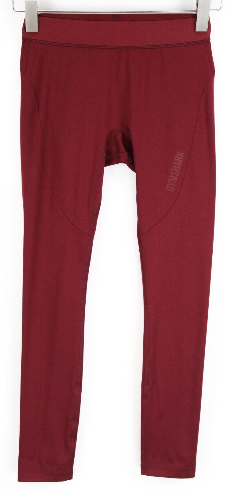 GYM SHARK Women Leggings S Red Sportswear Stretch Logo Activewear
